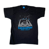 Vintage 1980 Chicago Fest black single stitch souvenir t-shirt size small